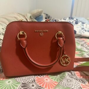 Edith Small Saffiano Leather Satchel